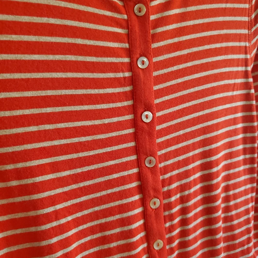 Jcrew Womens Red Striped Union One Piece Pajama Size M Long Johns Loungewear